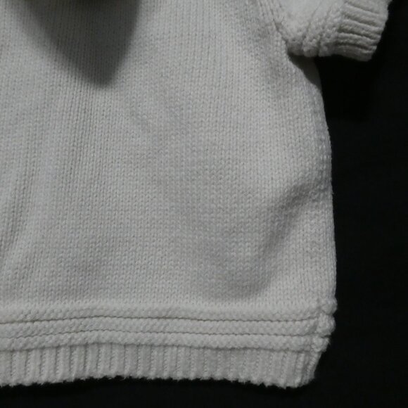 GYMBOREE | xs 3-4 years | White Knit Hooded Short Sleeve Cardigan With Pockets - Picture 14 of 14